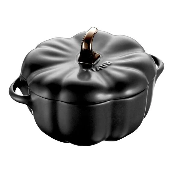 Staub Petite Pumpkin Cocotte (Black) .5qt — The Kitchen by Vangura